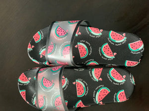 2020 New Sandals Girls Slippers Cute Fashion Foreign Trade Word Drag Peach Slippers Wear Thick Bottom Non-slip PVC Slippers Kids