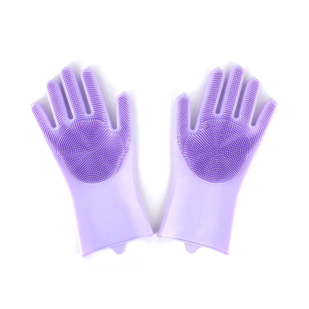 1 paire de gants de nettoyage de vaisselle magique en caoutchouc de Silicone gant de lavage de vaisselle pour ménage épurateur cuisine outil propre gommage