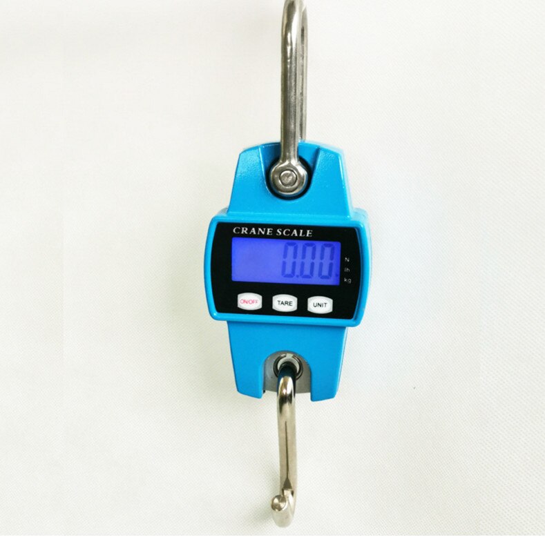 300kg Mini Crane Scale Portable LCD Electronic Digital Industrial Crane Scale Heavy Duty Hanging Weighting Hook Scales 40% off
