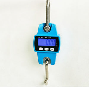 300kg Mini Crane Scale Portable LCD Electronic Digital Industrial Crane Scale Heavy Duty Hanging Weighting Hook Scales 40% off
