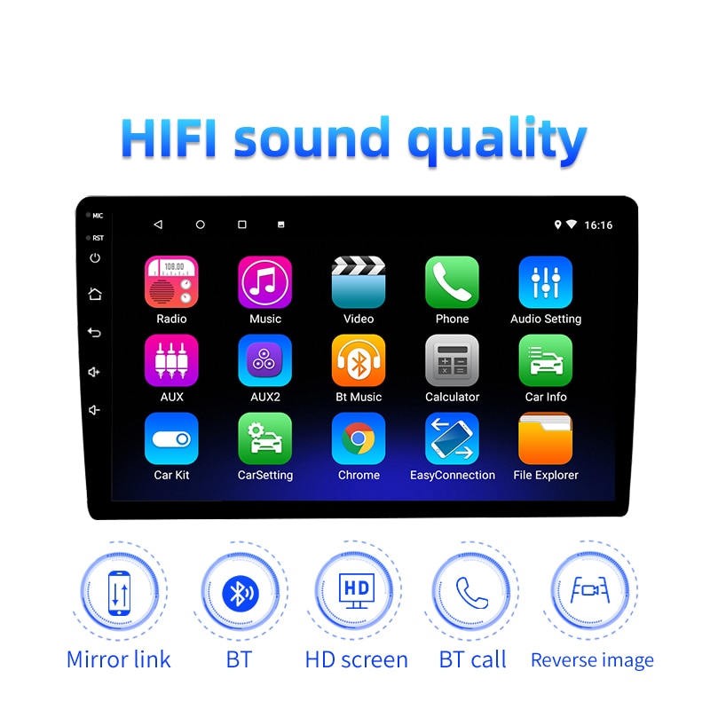 JMANCE 9 inch 2 din Multi-topic switching 2.5D Car Android 9.1 radio Multimedia Player for Nissan Toyota Honda Kia Chevrolet