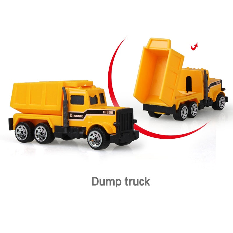 Véhicules agricoles moulés sous pression Mini voiture modèle ingénierie voiture modèle tracteur ingénierie voiture tracteur jouets modèle pour enfants cadeau de noël
