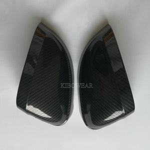 Kibowear For Audi A4 A5 B9 Side Mirror Caps (Carbon Look) 2017 2018 2019 S4 S5 RS5 allroad Quattro replace Covers