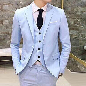Latest Coat Pant Designs Beige Men Suit Prom Tuxedo Slim Fit 3 Piece Groom Wedding Suits For Men Custom Blazer Terno Masuclino