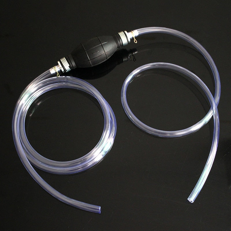 Universal Auto Fuel Pump Manual Gas Oil Transfer Liquid Gasoline Petrol Hand Suction Pipe Pumping Durable For Car Marine Outboar