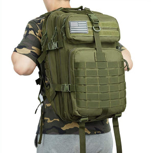 50L Large Capacity Men Army Military Tactical Backpack 3P Softback Outdoor Waterproof Bug Rucksack Hiking Camping Hunting Bags