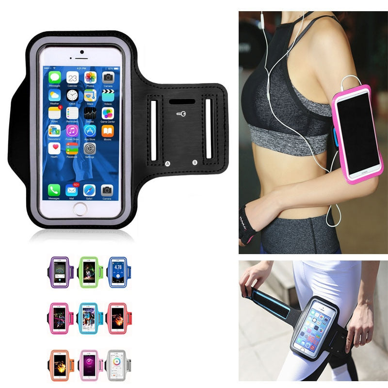 Sacs de course hommes femmes brassards écran tactile téléphone portable bras bande coque de téléphone accessoires de sport pour 4-5.7 pouces Smartphone