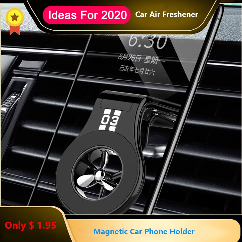Magnetic Car Phone Holder Mini 360° Rotation Air Vent Mobile Phone Magnet Stand For iPhone 11 Pro 8 Xiaomi Samsung Accessories