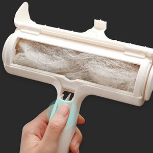 2-Way Remove Pet Hair Roller Dog Hair Remover Brush Carpet Cleaning Brush Cat Lint Sticking Roller Carpet Cleaner Brushes