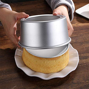 4/6/8 Inch Round Cake Pan Set With Removable Bottom Aluminum Alloy Chiffon Cake Mold/Mould Set 3 Tier Round Cakes Tins C019