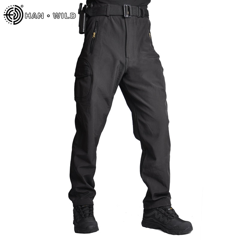 HAN sauvage militaire pantalon tactique Camouflage hommes Rip-stop épais polaire Combat pantalon militaire travail armée tenue pantalon de chasse