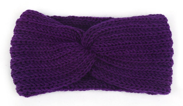 New Knitted Knot Cross Headband for Women Autumn Winter Girls Hair Accessories Headwear Elastic Hair Band Hair Accessories