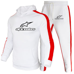 Alpinestars Men Hoodies Set Fashion 2020 Autumn Brand Casual Tracksuit Mens Set Sports Two Piece Patchwork Hoodie Pant Male Suit