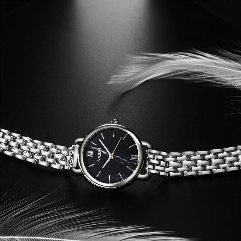 Emerald Printed Women Dress Watch Women's Top Fashion Luxury Brand Crystal Quartz Watches Ladies Gold Stainless Steel Clock