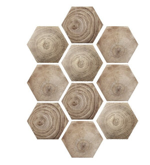 Funlife Wood Grain Self Adhesive Floor Tile Sticker Waterproof,Non-Slip PVC Vinyl Flooring Film For Bathroom Toliet Shower Decor