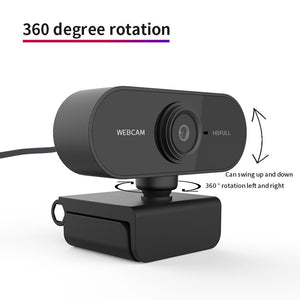 1080P HD Webcam Rotatable Autofocus USB 2.0 PC Desktop Web Camera Mini Computer Web Cam Video Recording For Live Work Conference