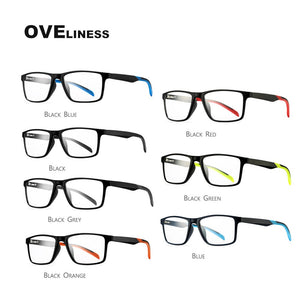 TR90 glasses frame men myopia Prescription computer spectacle frames women Ultra light square eyeglasses frames for men eyewear