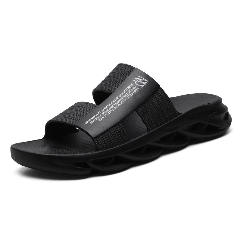 Summer Men Shoes Male Home Indoor Bathroom Slippers Lightweight Men's Slippers Teenager Black Beach Sandals Comfort Man Shoe L13