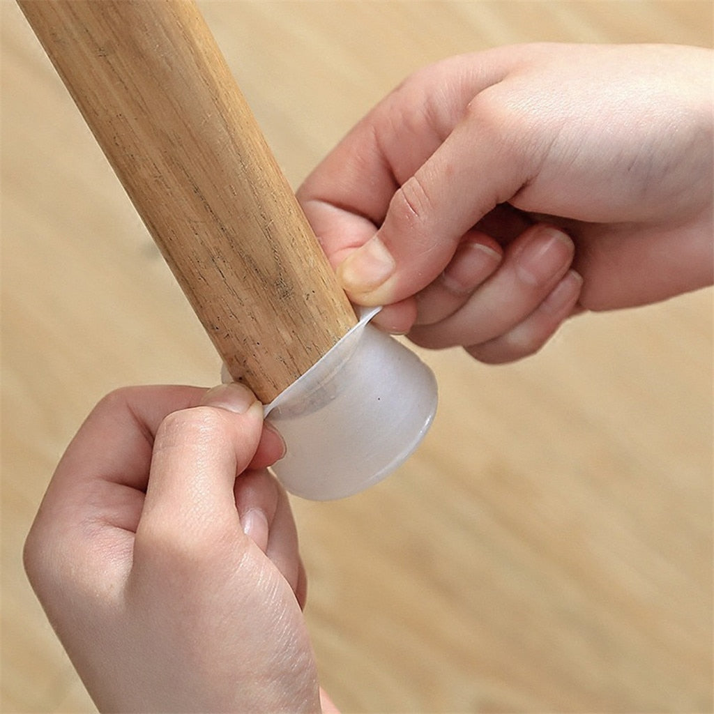 Couvre-pieds de Table en Silicone | 8-16 pièces, couvre-pieds de chaise de Table, antidérapant Protection du sol, coussinets de Protection du sol