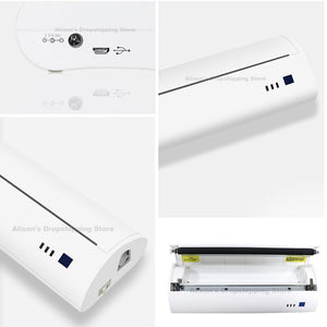 A4 Printer Thermal Bluetooth Printer with free APP Built-in Battery Support PDF Documents photos ios android PC USB
