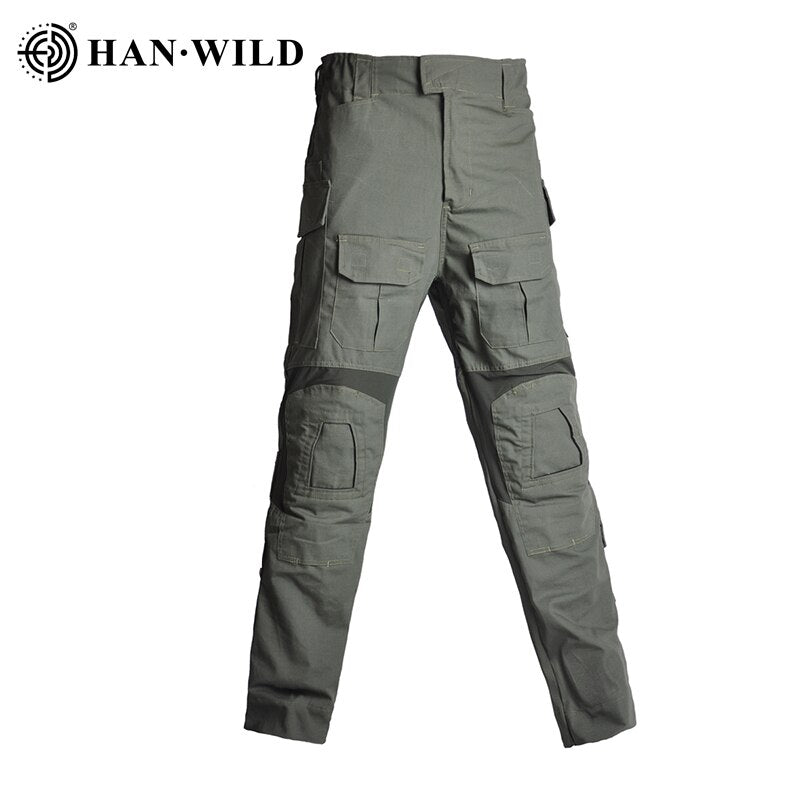 Pantalon de chasse G3 costume tactique Militaire uniforme Multicam Forces costume chemise de Combat pantalon tactique Airsoft Militaire avec tampons