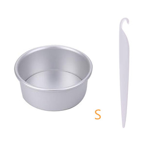 4/6/8 Inch Round Cake Pan Set With Removable Bottom Aluminum Alloy Chiffon Cake Mold/Mould Set 3 Tier Round Cakes Tins C019