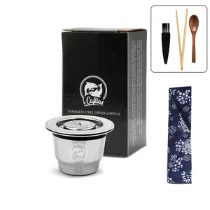 iCafilas For Nespresso Reutilisable Refillable Capsule Crema Espresso Reusable New Refillable For Nespresso