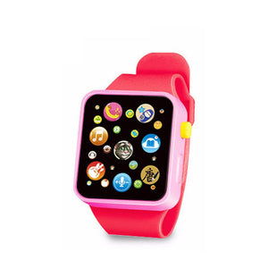 Nouveau 6 couleur multifonctionnel écran tactile simulé montre enfant en bas âge enfants en plastique montre numérique analogique montre intelligente éducation jouet