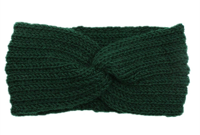 New Knitted Knot Cross Headband for Women Autumn Winter Girls Hair Accessories Headwear Elastic Hair Band Hair Accessories