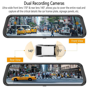 4.3/7/10 Inches 1080P Car DVR Camera Touch Screen Dash Cam Dual Lens Video Recorder Rear View Mirror Cameras For Car Security