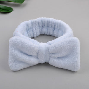 Wash Face Bow Hairbands For Women Girls