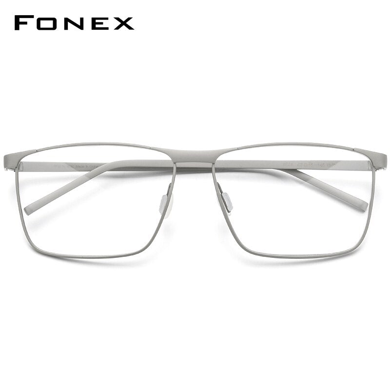 FONEX Pure Titanium Glasses Frame Men 2020 Prescription Eye Glasses for Men Square Eyeglasses Myopia Optical Frame Eyewear 8526