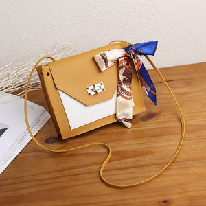 Women's Sling Bag 2020 spring new elegant fashion wild shoulder messenger bag with ribbon casual mobile phone change bag handbag