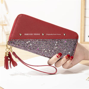 Wallet for Women Long PU Leather