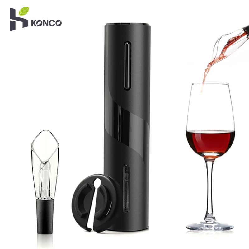 Electric Wine Bottle Opener, Rechargeable Automatic Corkscrew Gift Set, Powered Cork Remover Kit,Kitchen Tool Can Opener