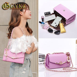 Gykz Satchel Handbag for Women Small Shoulder and Crossbody Chain Bag Luxury Designer Flap 2020 New Pu Korean High Quality Cheap