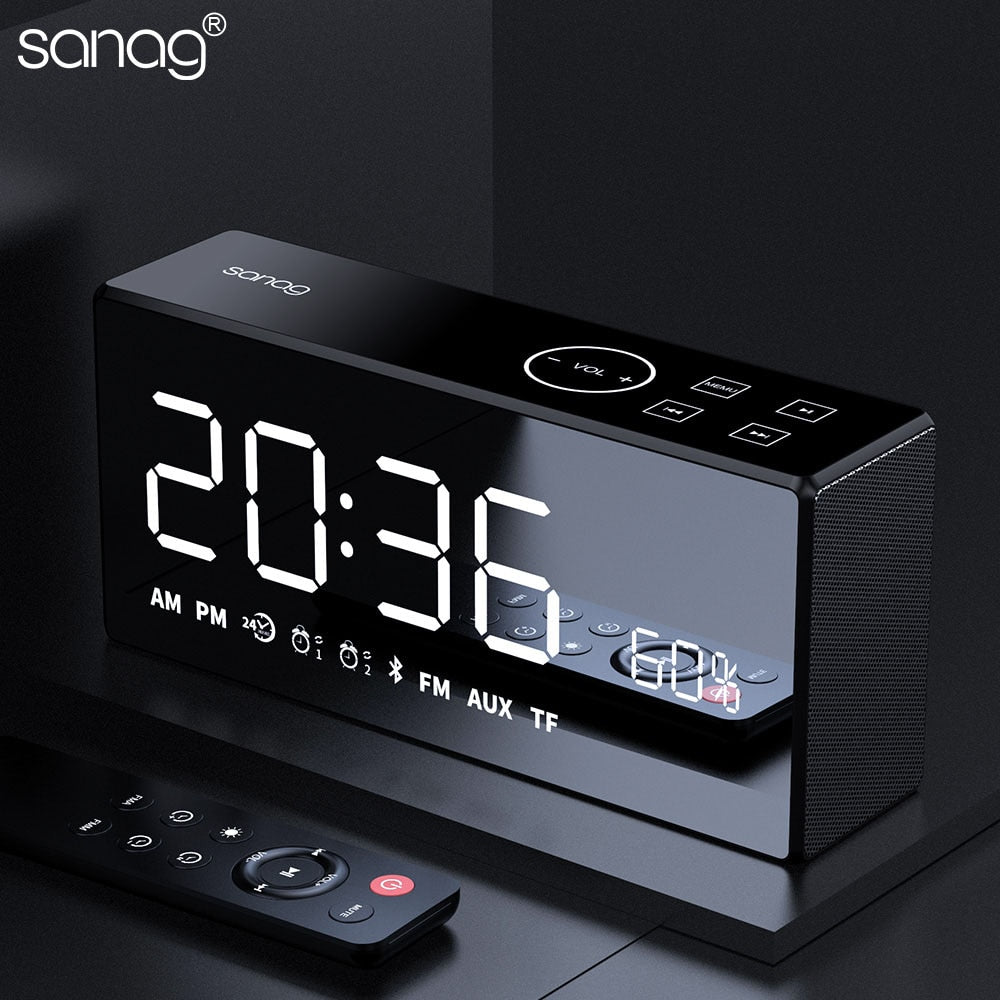X9 BT501 BT506 Bluetooth Portable Mini Bass Wireless Mirror Remote Control Speaker Digital Music Sound Handfree FM Loudspeaker