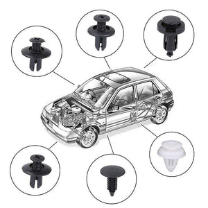 6 Size 100pcs Auto Fastener Clip Mixed Car Body Push Retainer Pin Rivet Bumper Door Trim Panel Retainer Fastener Kit