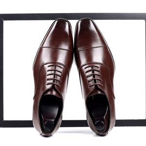 Men's Dress Shoes Square Toe Gentlemen Leather Shoes Trendy Business Style Slip On Fashion Men Shoes 2020 new
