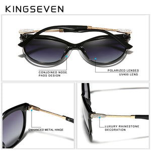 KINGSEVEN 2020 Polarized Women's Sunglasses Gradient Lens Luxury Sun glasses Brand Lentes de sol Mujer