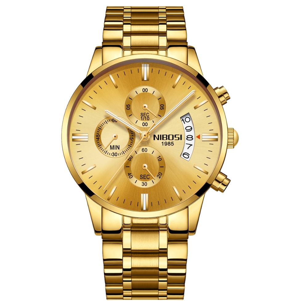 NIBOSI 2020 Mens Watches Top Brand Luxury Men Blue Watch Military Sport Wristwatch Quartz Watch erkek saat Relogio Masculino