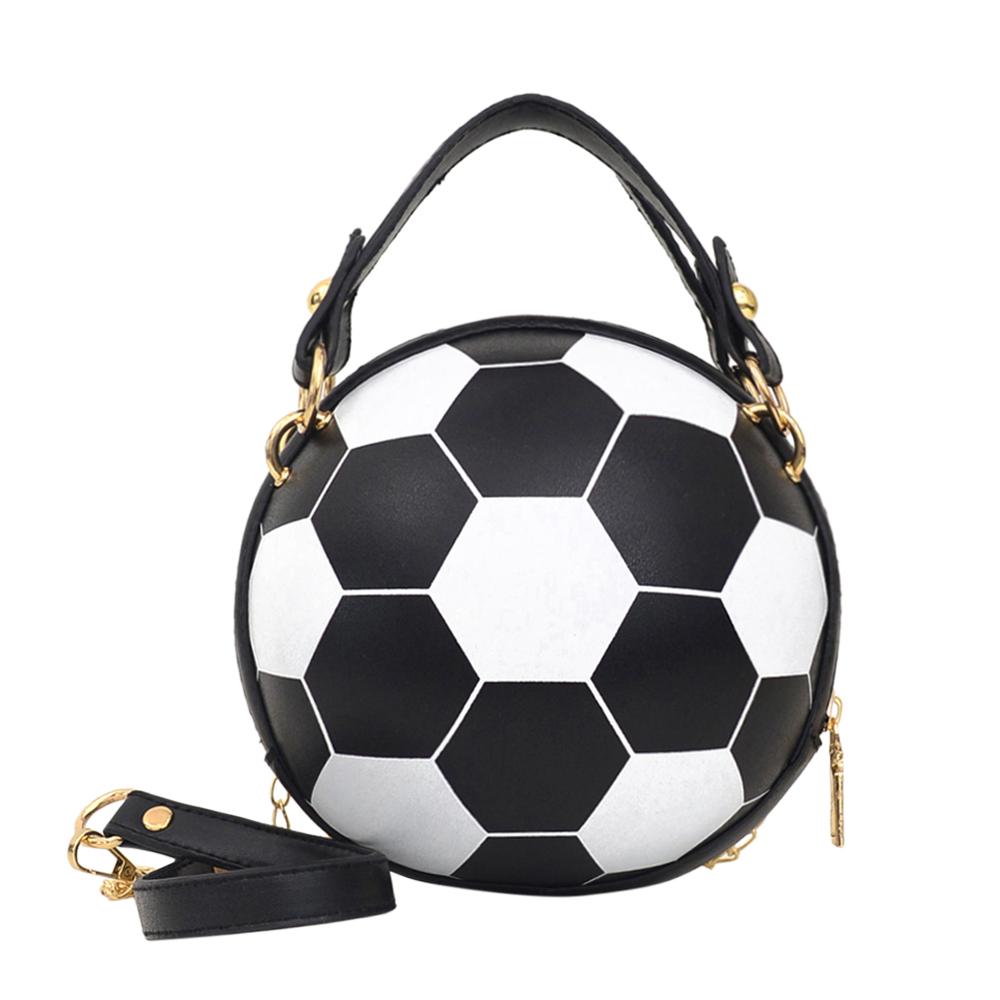 Fashion Basketball Round Shaped Shoulder Bags for Women Acrylic Chain Casual Small Totes PU Leather Messenger Crossbody Handbags