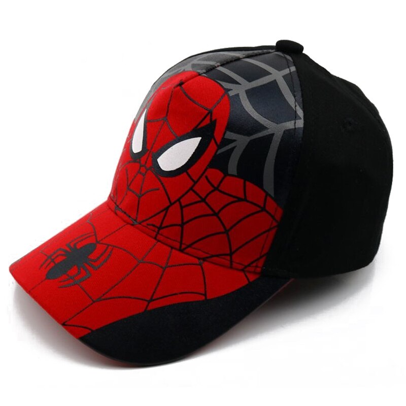 Anime Disney Marvel Frozen Mickey Mouse Kids Hat Boy Girl Travel Caps Spiderman Mickey Minnie Baby Caps Figure Gift Toys 2-8Y