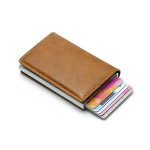 Aluminum Metal Credit Business Mini Card Wallet 2020 Dropshipping Man Women Smart Wallet Business Card Holder Hasp Rfid Wallet
