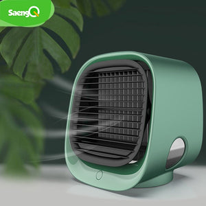 SaengQ ventilateur Portable Mini climatiseur ventilateur humidificateurs refroidisseur d'air ventilateurs USB refroidisseur Table ventilateur pour bureau dispositif de réfrigération