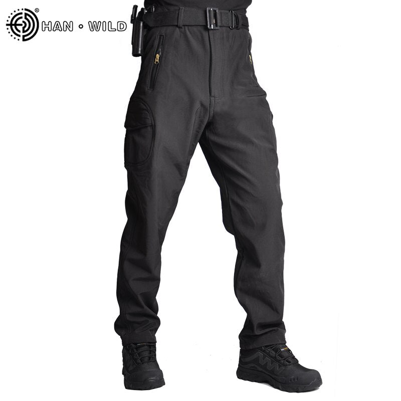 HAN sauvage militaire pantalon tactique Camouflage hommes Rip-stop épais polaire Combat pantalon militaire travail armée tenue pantalon de chasse