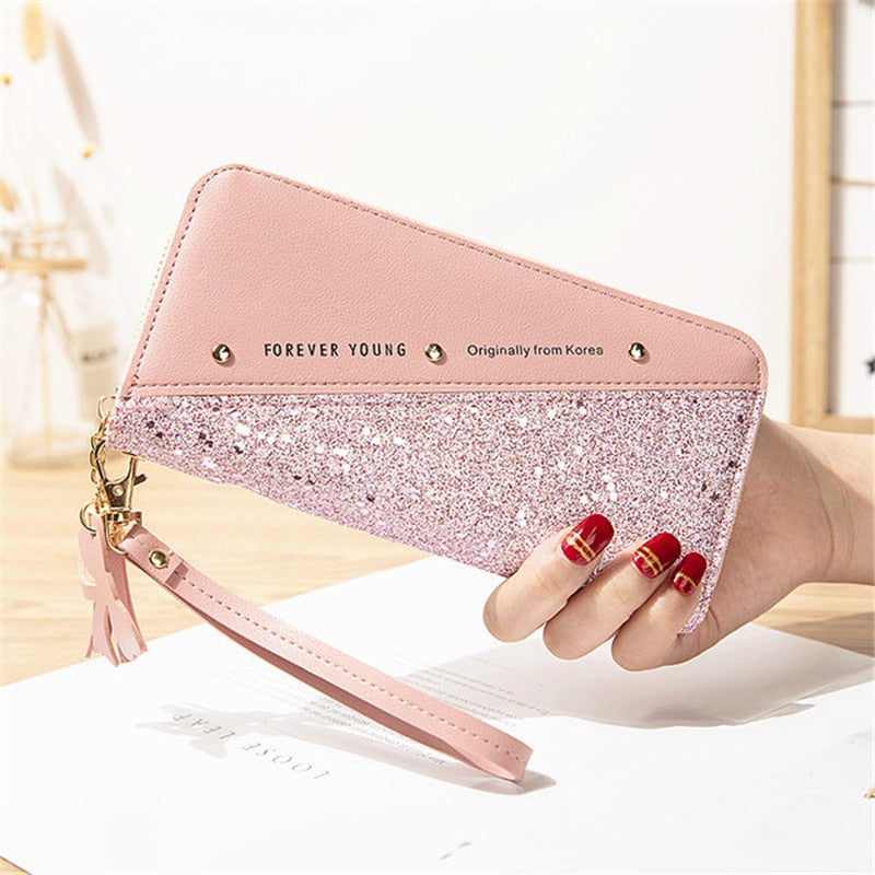 Wallet for Women Long PU Leather