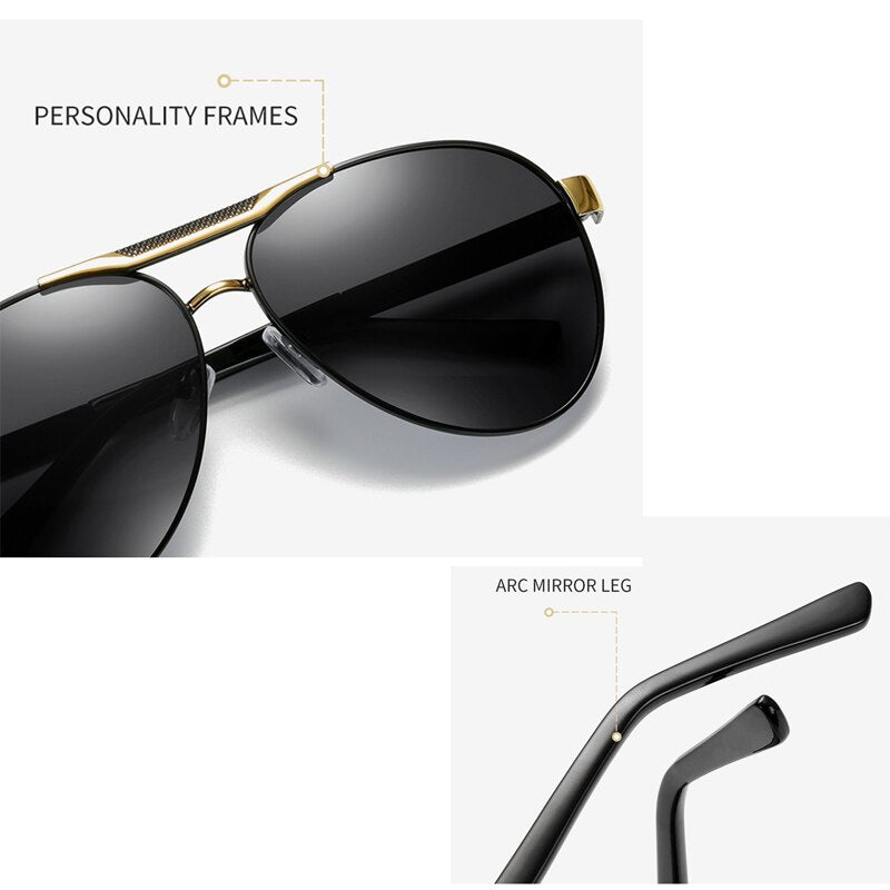 Gafas De Sol, lunettes polarisées 2020 | Pour la conduite en plein air, lunettes De soleil à monture métallique