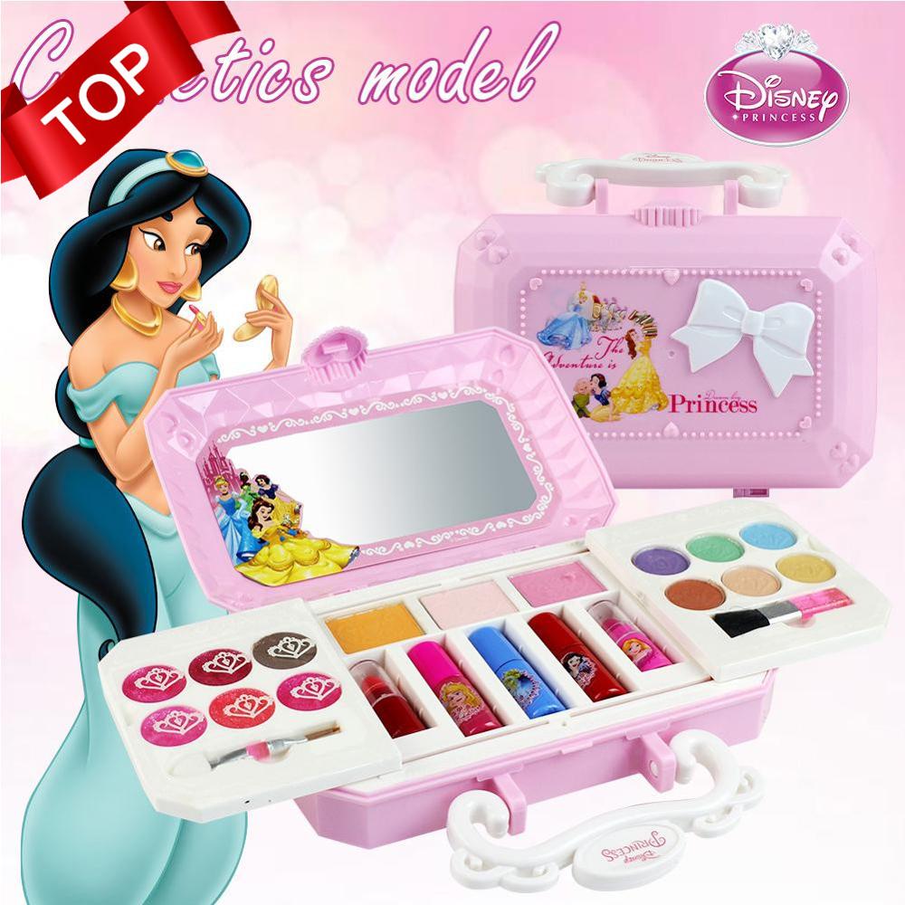 23pcs Disney Cosmetics Set Toy Make Up Kits Cute Play House Children Gift Safe No Toxic For Girls Dressing Cosmetic Gift Box