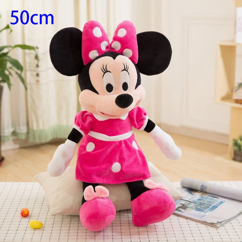 New 10/30/40/50cm Mickey Mouse Minnie Plush Dolls Animal Stuffed Toys Birthday Christmas Gift for Kids